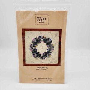 MH Designs Spring Wreath Paper Foundation Wall Quilt Pattern MH 920